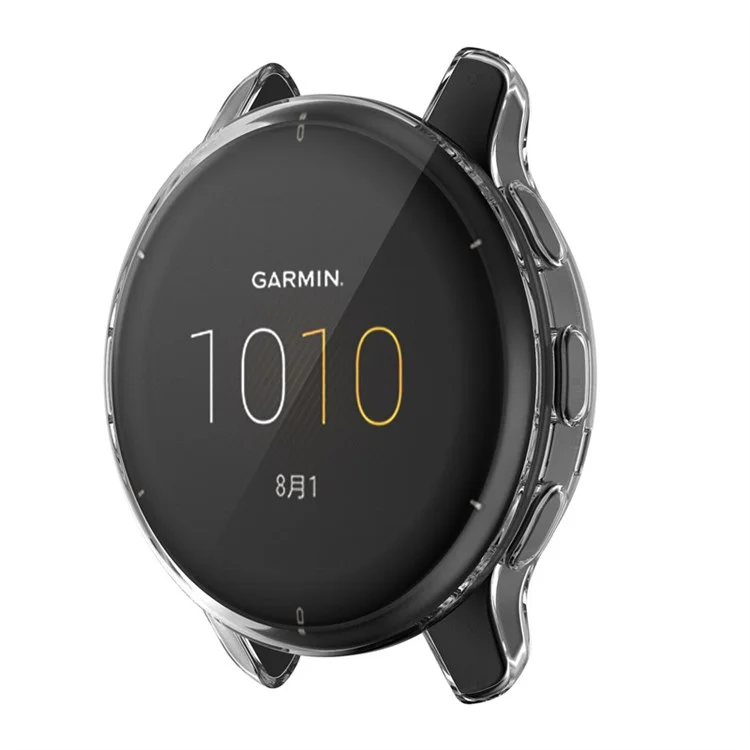Per Garmin Venu2 Plus Copertura completa da 43 mm Cornice protettiva in TPU per smartwatch antigraffio - Trasparente