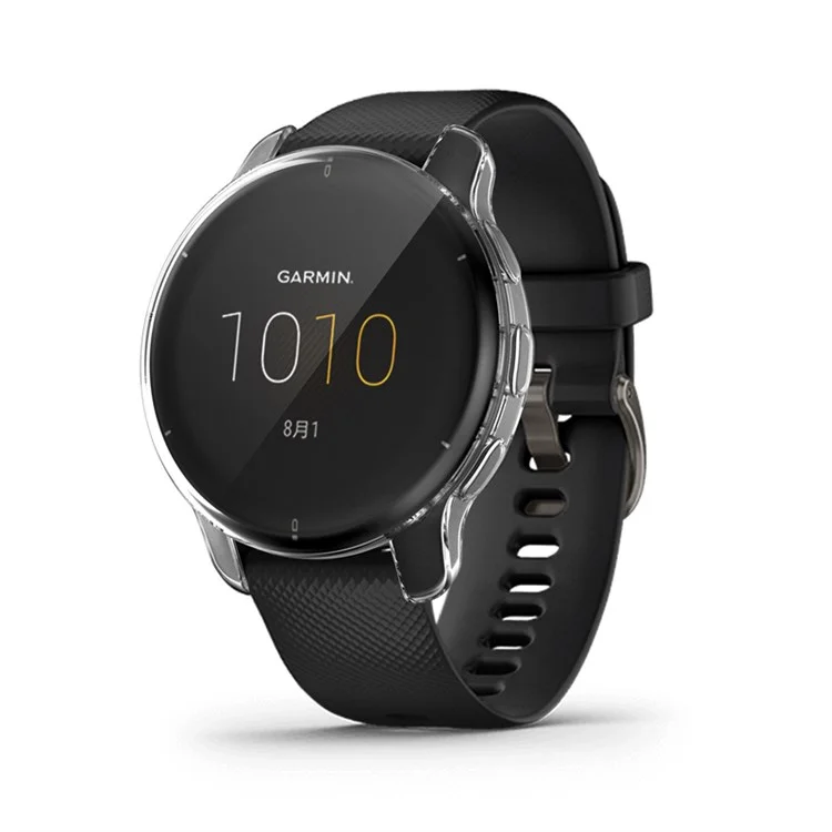Per Garmin Venu2 Plus Copertura completa da 43 mm Cornice protettiva in TPU per smartwatch antigraffio - Trasparente