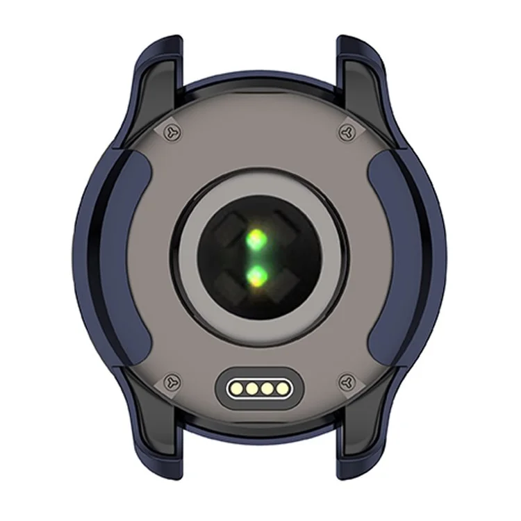 Para Garmin Venu2 Plus Funda protectora de TPU de media cubierta para reloj inteligente, estilosa y con acabado electrolítico - Plata