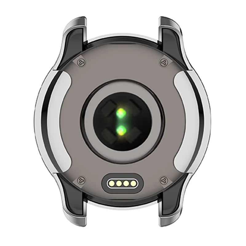 For Garmin Venu2 Plus TPU Smart Watch Half Cover Stylish Electroplating Protective Case - Pink/Gold