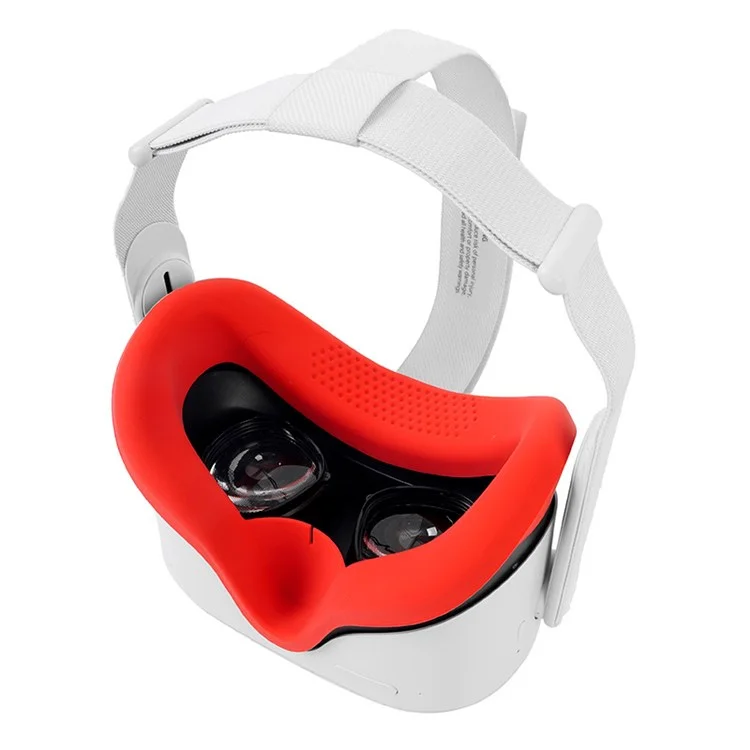 For Oculus Quest 2 VR Anti-scratch Dust-proof Protector Case Lens Cover Cap Sleeve - Red