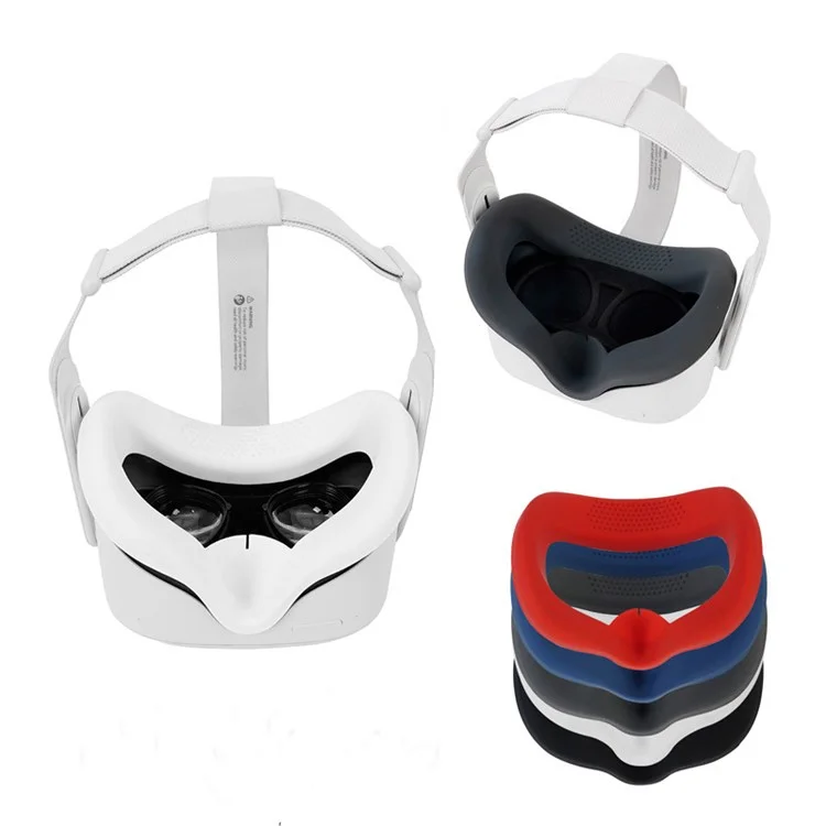 For Oculus Quest 2 VR Anti-scratch Dust-proof Protector Case Lens Cover Cap Sleeve - Red