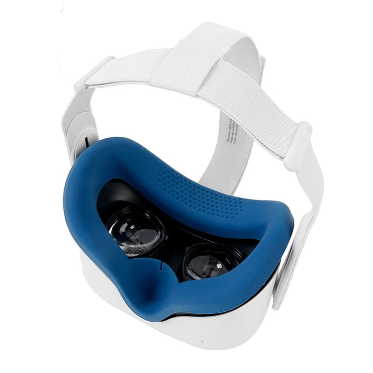 Para Oculus Quest 2 VR Anti-scratch Protector Protector Case Lens Cubrer Manga de Tapa de Tapa - Azul Marino