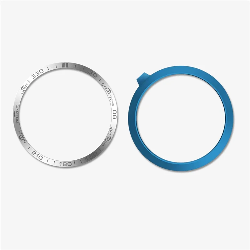 For Garmin Fenix 7S Anti-scratch Metal Watch Bezel Ring Protection Ring - Silver