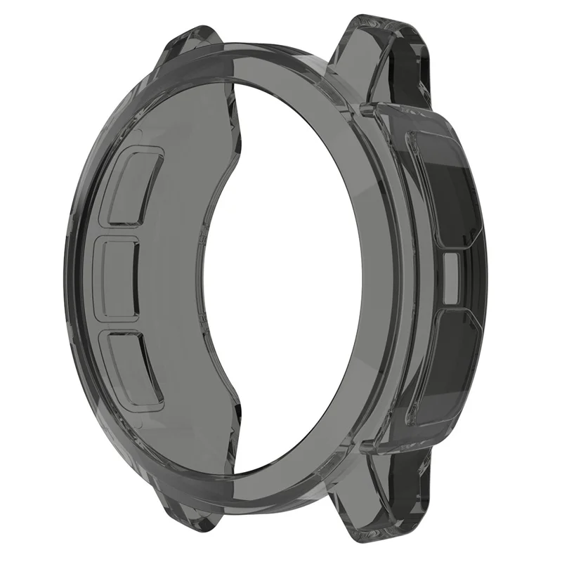 For Garmin Instinct 2S Anti-fall Watch Cover Transparent Soft TPU Protective Case - Transparent Black