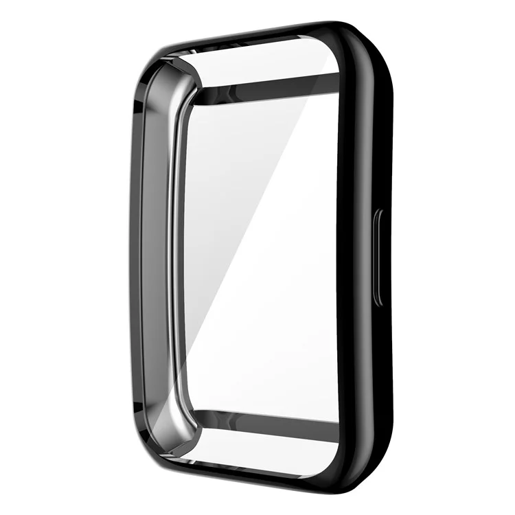 For Huawei Band 6/Band 6 Pro/Band 7/Honor 6 Anti-fall Shockproof Electroplating Transparent Watch Case - Black