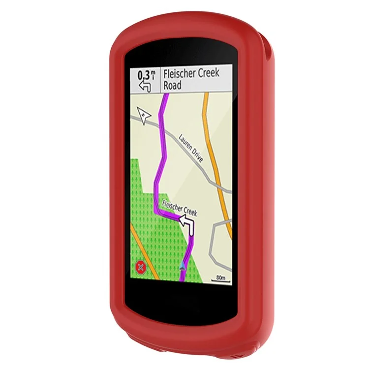 For Garmin Edge 1030 Plus/1030 Soft Silicone Case Bike GPS Computer Protective Cover - Red