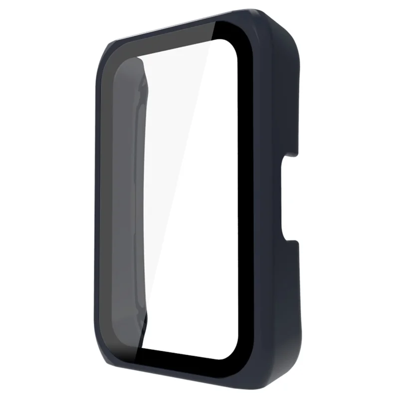 For Huawei Band 7/Honor Band 6 Full Protection PC Cover Watch Case with Tempered Glass Screen Protector - Dark Blue