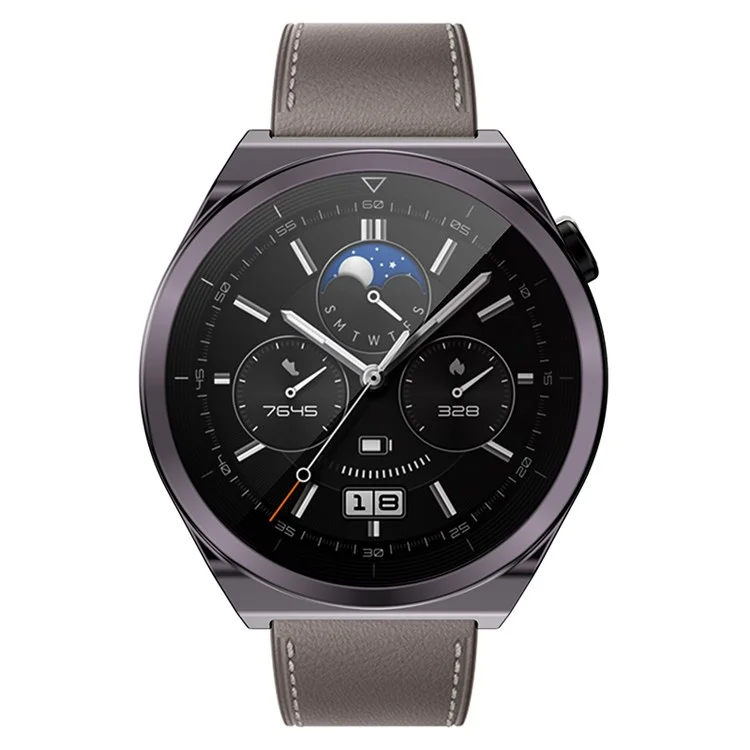 Para Huawei Watch GT 3 Pro 46mm Soft TPU Caixa de Proteção à Prova de Choque TPU Tampa de Protetor de Tela Anti-arranha - Cinza