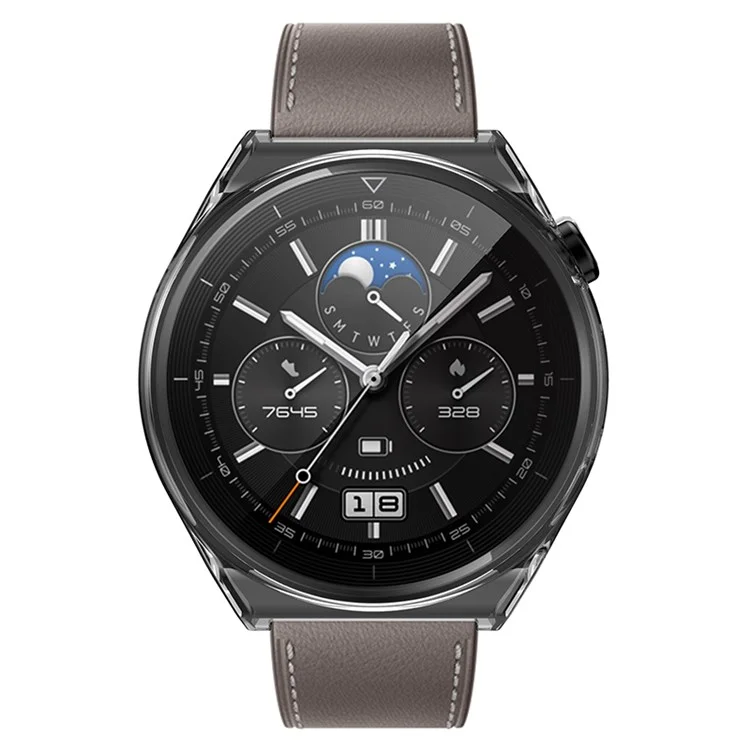 Pour Huawei Watch GT 3 Pro 46mm Soft TPU Tout autour Protection transparente Shell Smartwatch Protecteur Accessoires