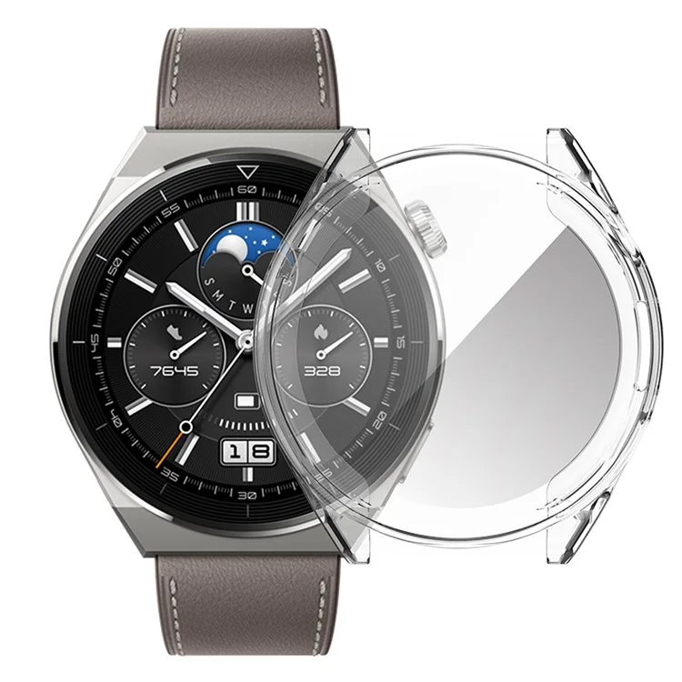 Pour Huawei Watch GT 3 Pro 46mm Soft TPU Tout autour Protection transparente Shell Smartwatch Protecteur Accessoires