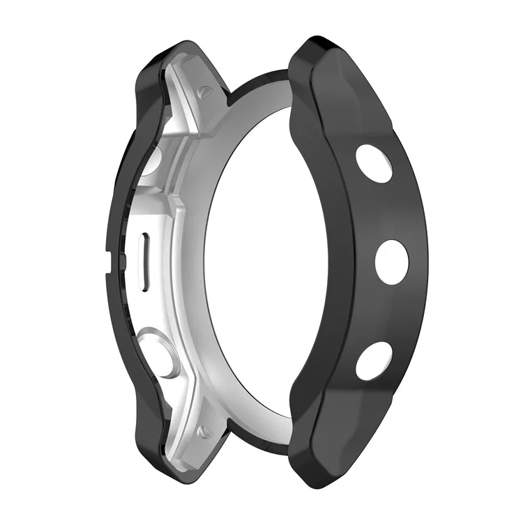 Для Garmin Fenix 7/7 Solar/7 Sapphire Solar Hollow Out Watch Case Watch TPU Cover Protector with Electroplating - Black