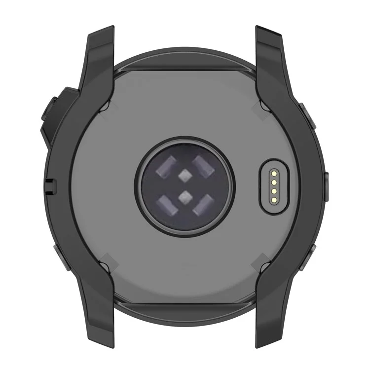 Для Garmin Fenix 7/7 Solar/7 Sapphire Solar Hollow Out Watch Case Watch TPU Cover Protector with Electroplating - Black