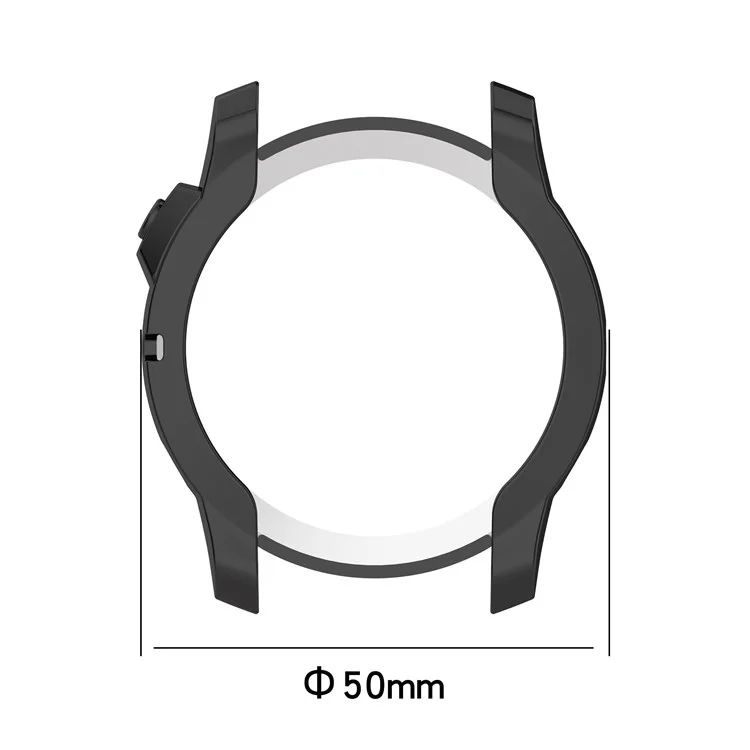 Для Garmin Fenix 7/7 Solar/7 Sapphire Solar Hollow Out Watch Case Watch TPU Cover Protector with Electroplating - Black