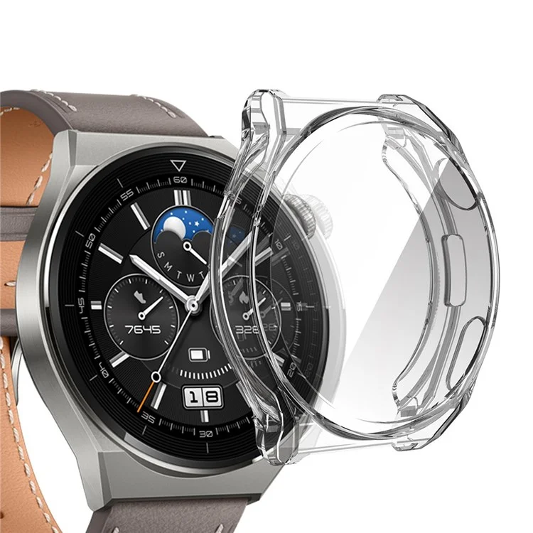 Enkay Hat Prince Pour Huawei Watch GT 3 Pro 46mm Anti-scratch TPU Protective Watch Couvercle Avec Protecteur D'écran en Verre Trempé 9H