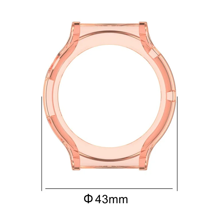 Für Huawei Uhr Watch GT 3 Pro 43 mm Hohle Aus Soft TPU Hülle Smart Watch Protective Cover - Transparentes Rosa