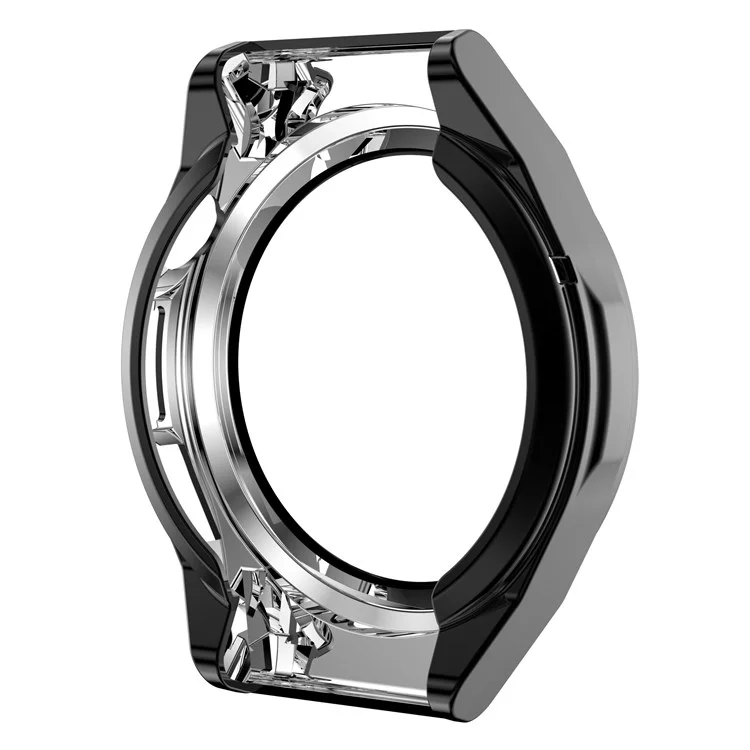 Para Huawei Watch GT Runner Casa de Eletroplatação Anti-arranhação TPU Com All-inclusion TPU TPU - Preto