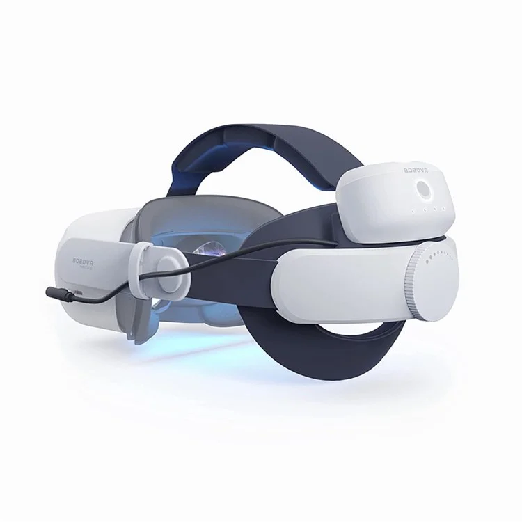BOBOVR M1 Plus-1 Pour Oculus Quest 2 Bandeau de Remplacement de Casque avec 1 Batterie Magnétique de 5200mAh