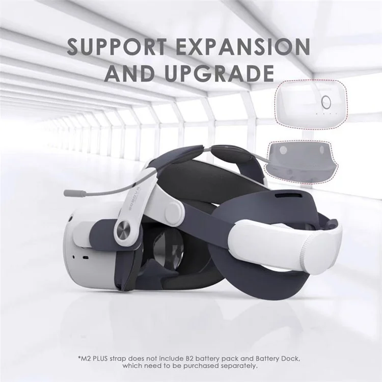 Bobovr M2 Plus Sangle de Tête Pour Oculus Quest 2 Remplacement Des Accessoires VR de Confort Amélioré