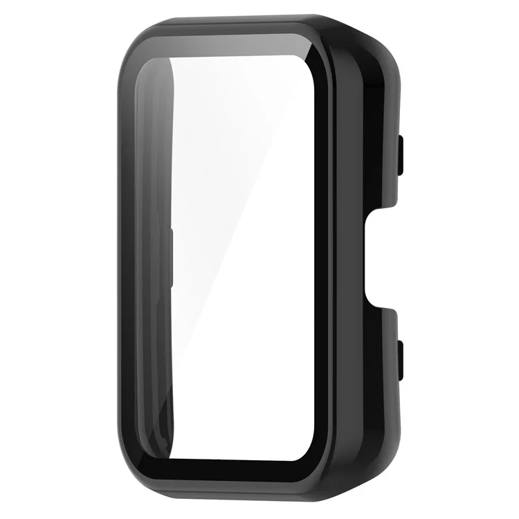 Per Oppo Watch Free Hard PC Watch Case Protezione Cover con Protezione Schermo in Vetro Temperato - Nero