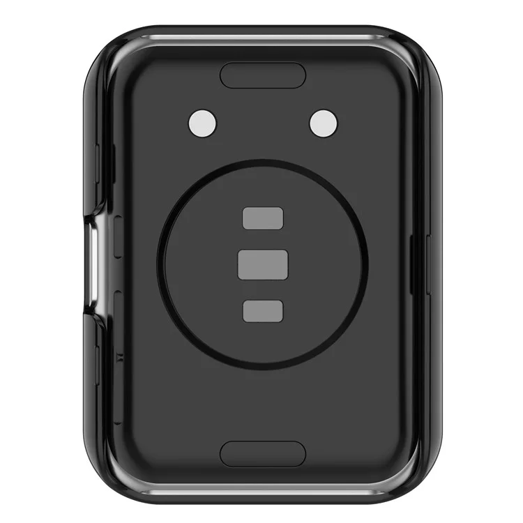 Per Oppo Watch Free Hard PC Watch Case Protezione Cover con Protezione Schermo in Vetro Temperato - Nero