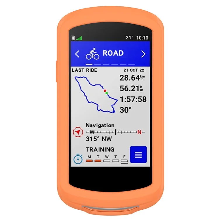 Para Garmin Edge 1040 Resistente a Arranhões Suave Capa de Silicone Bicicleta GPS Computer Capa Protetora - Laranja