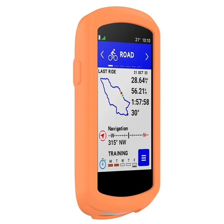 Para Garmin Edge 1040 Resistente a Arranhões Resistentes a Silicone de Bicicleta GPS Tampa de Proteção de Computador GPS - Laranja