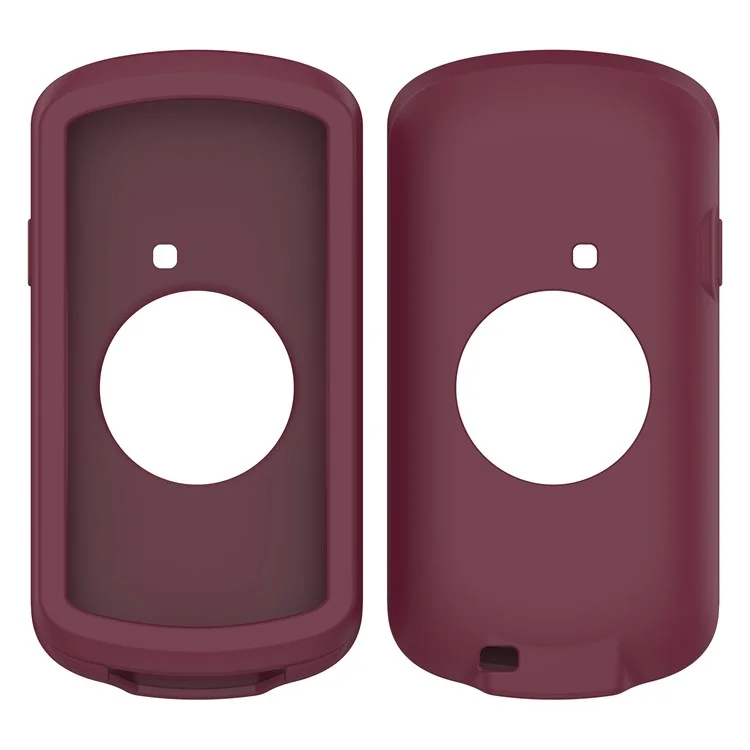 For Garmin Edge 1040 Scratch Resistant Soft Silicone Case Bike GPS Computer Protective Cover - Wine Red