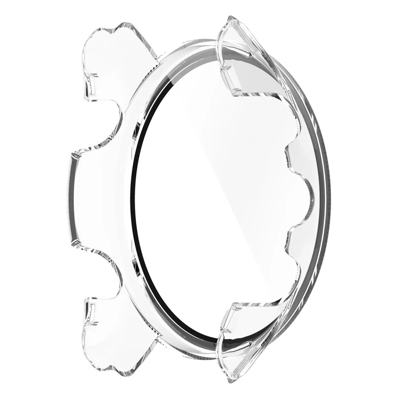 For Garmin Forerunner 255S fuld beskyttelse mod fald hærdet PC-urkasse beskyttende dæksel med skærmværn af temperskit glas - transparent