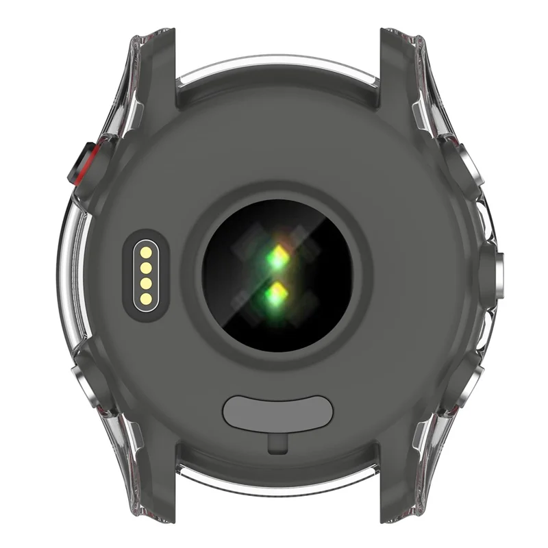 For Garmin Forerunner 255S fuld beskyttelse mod fald hærdet PC-urkasse beskyttende dæksel med skærmværn af temperskit glas - transparent