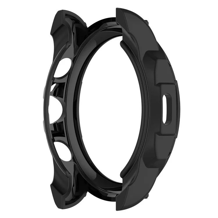 Pour Fossil Gen 6 Soft TPU Hollow-out Watch Case Protective Cover 42mm - Noir