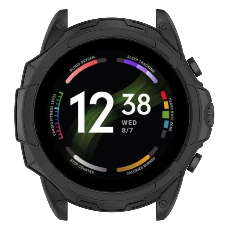 Pour Fossil Gen 6 Soft TPU Hollow-out Watch Case Protective Cover 42mm - Noir