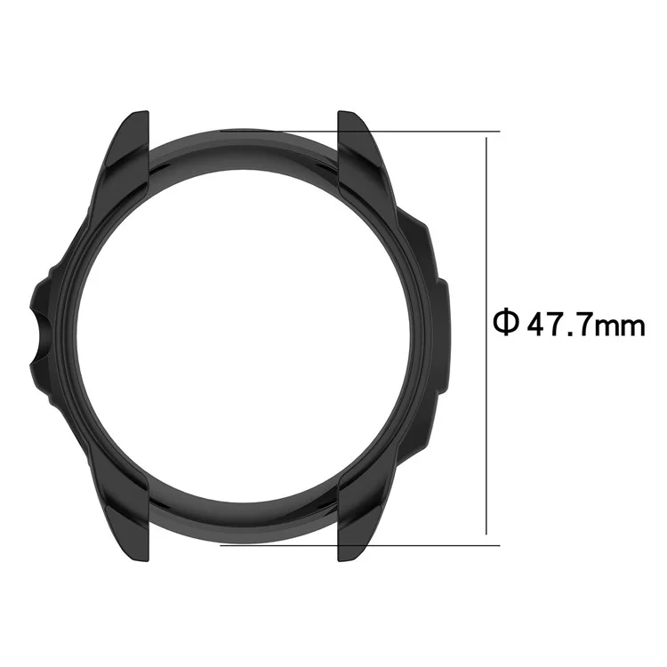 For Fossil Gen 6 Soft TPU Hollow-out Watch Case Protective Cover 42mm - Light Pink