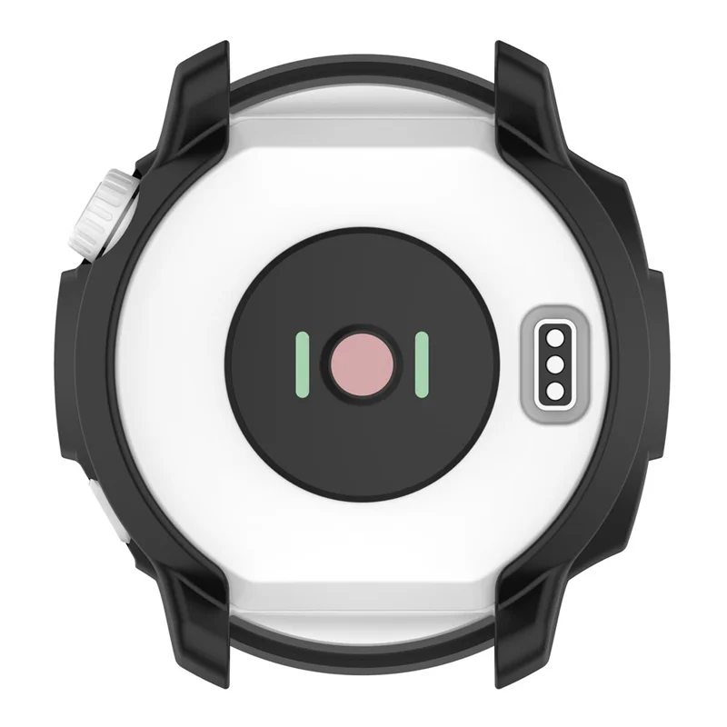 For Coros Pace 2 Anti-fall Anti-scratch Soft TPU Hollow-out Watch Case Protective Cover - Black