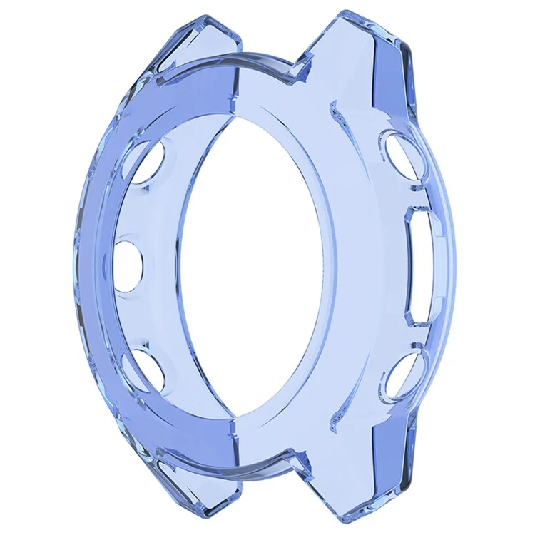 Para Garmin Descent G1 Transparent TPU Hollow Cover Anti-scratch Smart Watch Protective Case - Azul