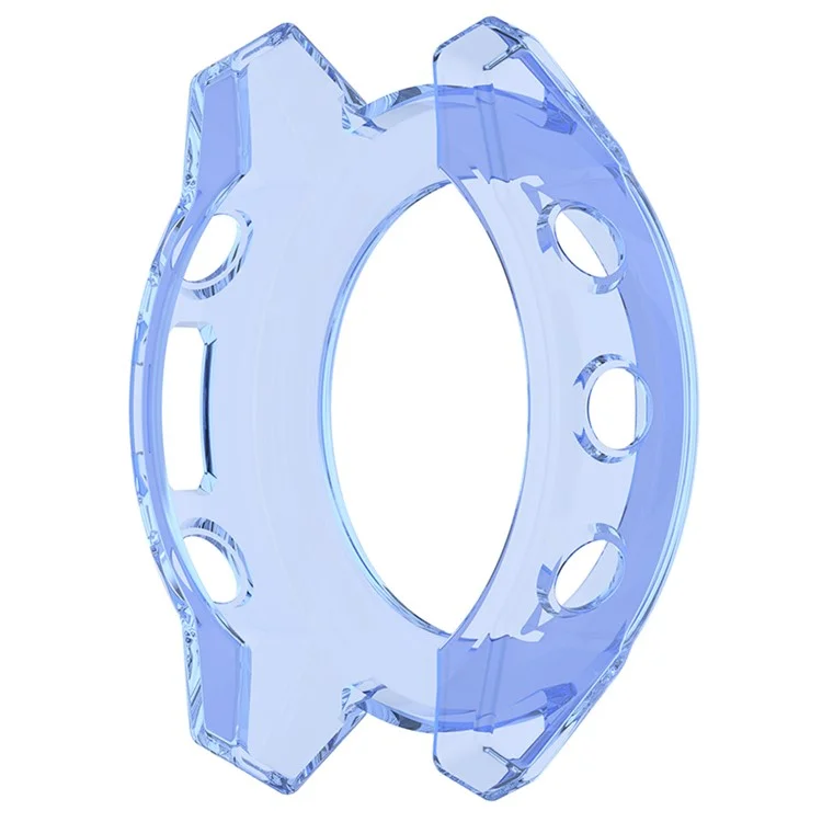 Para Garmin Descent G1 Transparent TPU Hollow Cover Anti-scratch Smart Watch Protective Case - Azul