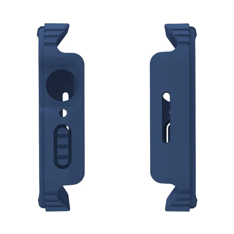 For Apple Watch Series 4 / 5 / 6 44mm / SE 44mm / SE (2022) 44mm PC + TPU Anti-drop Watch Case with Tempered Glass Screen Protector - Midnight Blue