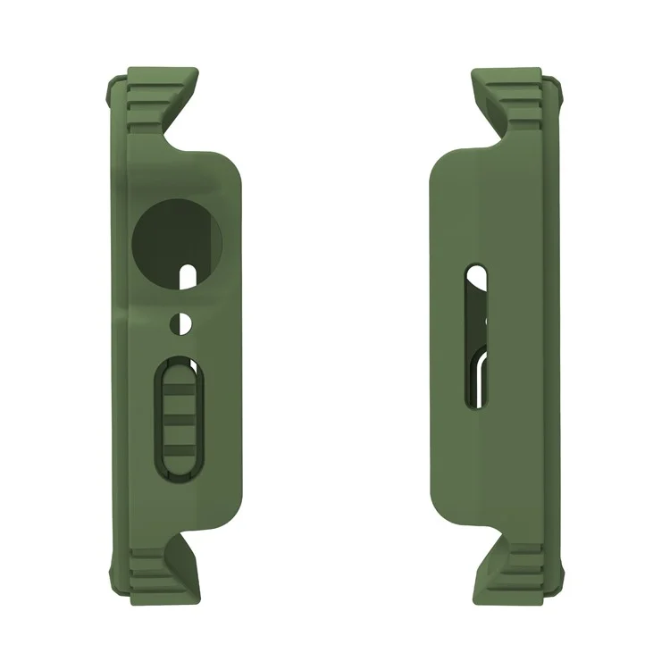 For Apple Watch Series 3 / 2 / 1 38mm Tempered Glass Screen Protector Watch Case PC + TPU Protective Cover - Army Green