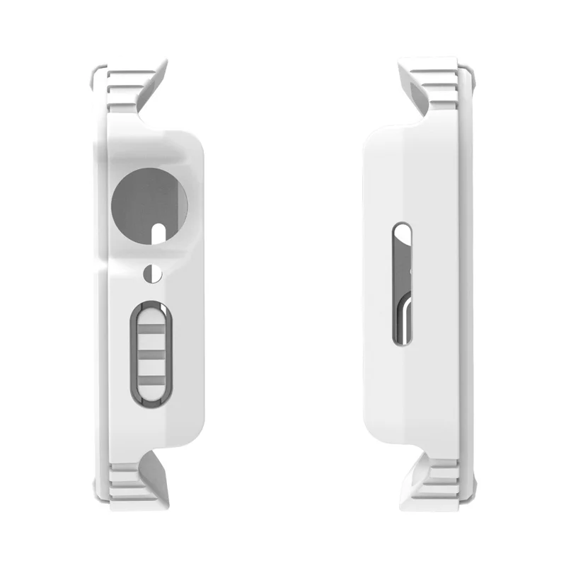 For Apple Watch 9 / 8 / 7 45mm PC + TPU Case with Tempered Glass Screen Protector Anti-scratch Watch Shell - White