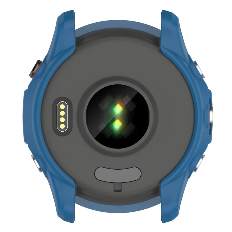For Garmin Forerunner 955 Halv beskyttende fleksibel TPU-case Blød kant Stødfast dæksel - Mørkeblå