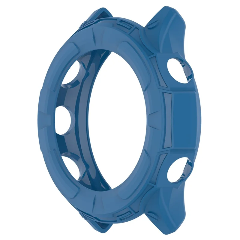 For Garmin Forerunner 955 Halv beskyttende fleksibel TPU-case Blød kant Stødfast dæksel - Mørkeblå