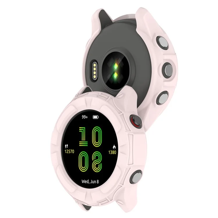 Per Garmin Forerunner 255 TPU Sollow-out Design di Copertina di Protezione Antidro-cratch. - Rosa Chiaro