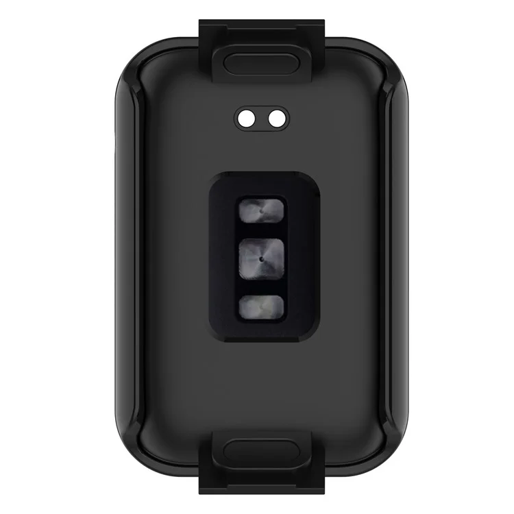 For Xiaomi Mi Band 7 Pro Hard PC  Case with HD Clear Tempered Glass Film Anti-Scratch Protective Cover - Black