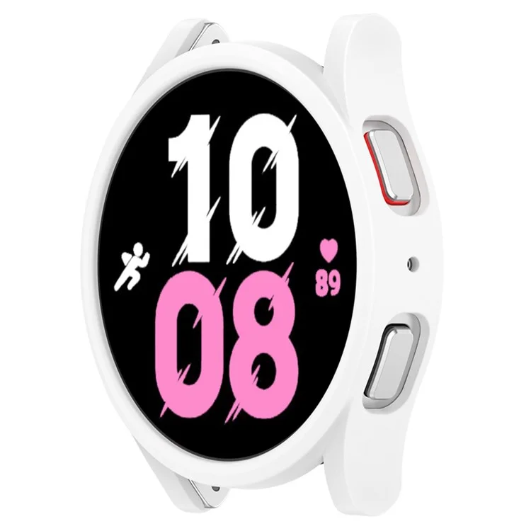For Samsung Watch FE / Watch6 / Watch5 / Watch4 40mm Cover Hard PC Hollow Protective Watch Case - White