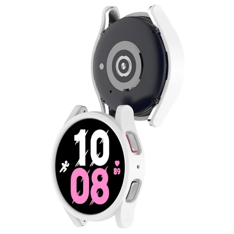 For Samsung Watch FE / Watch6 / Watch5 / Watch4 40mm Cover Hard PC Hollow Protective Watch Case - White