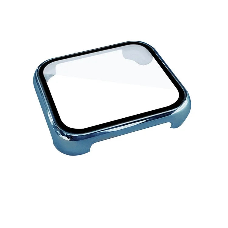 Pour Oppo Watch 2 46 mm Couverture de Protection du PC Dur PC Avec Film en Verre Trempé Anti-usages - Bleu
