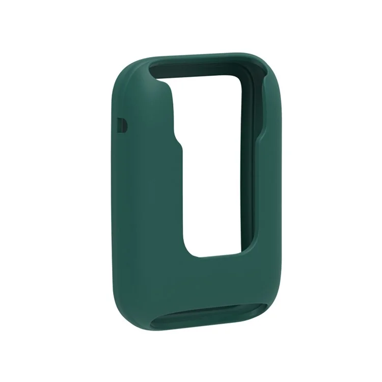 Pour Xiaomi Mi Band 7 Pro Silicone Watch Case Anti-scratch Watch Frame Protective Cover - Vert de Minuit