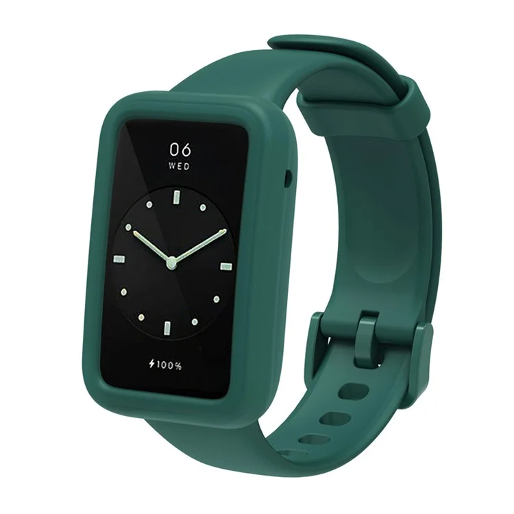 Для Xiaomi Mi Band 7 Pro Silicone Watch Case Case Anti-scratch Watch Rame Protective Cover Cover - Полуночная Зеленая