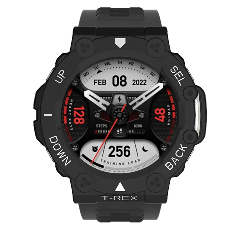 For Huami Amazfit T-Rex 2 Hard PC Smart Watch Case Scratch-resistant Dual Color Protective Cover - Black / White