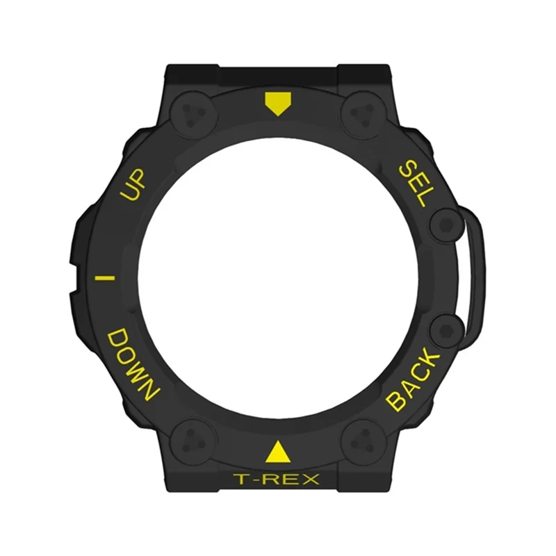 For Huami Amazfit T-Rex 2 Hard PC Smart Watch Case Scratch-resistant Dual Color Protective Cover - Black / Gold